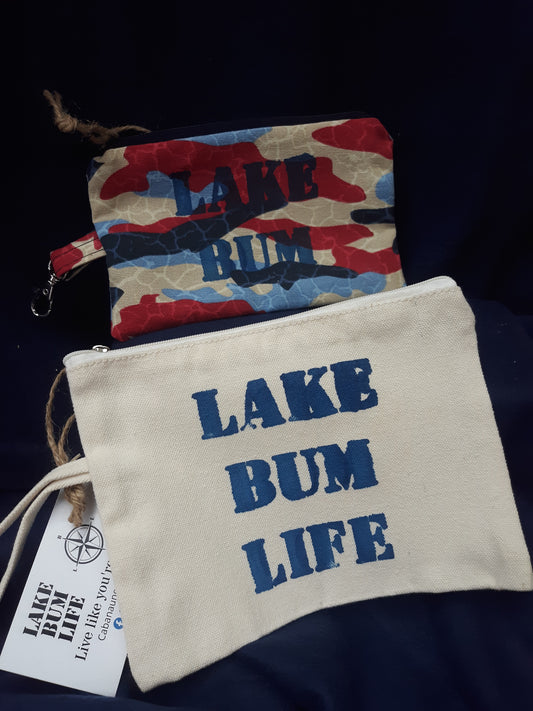 Lake Bum Life Accessory Zipper Bag