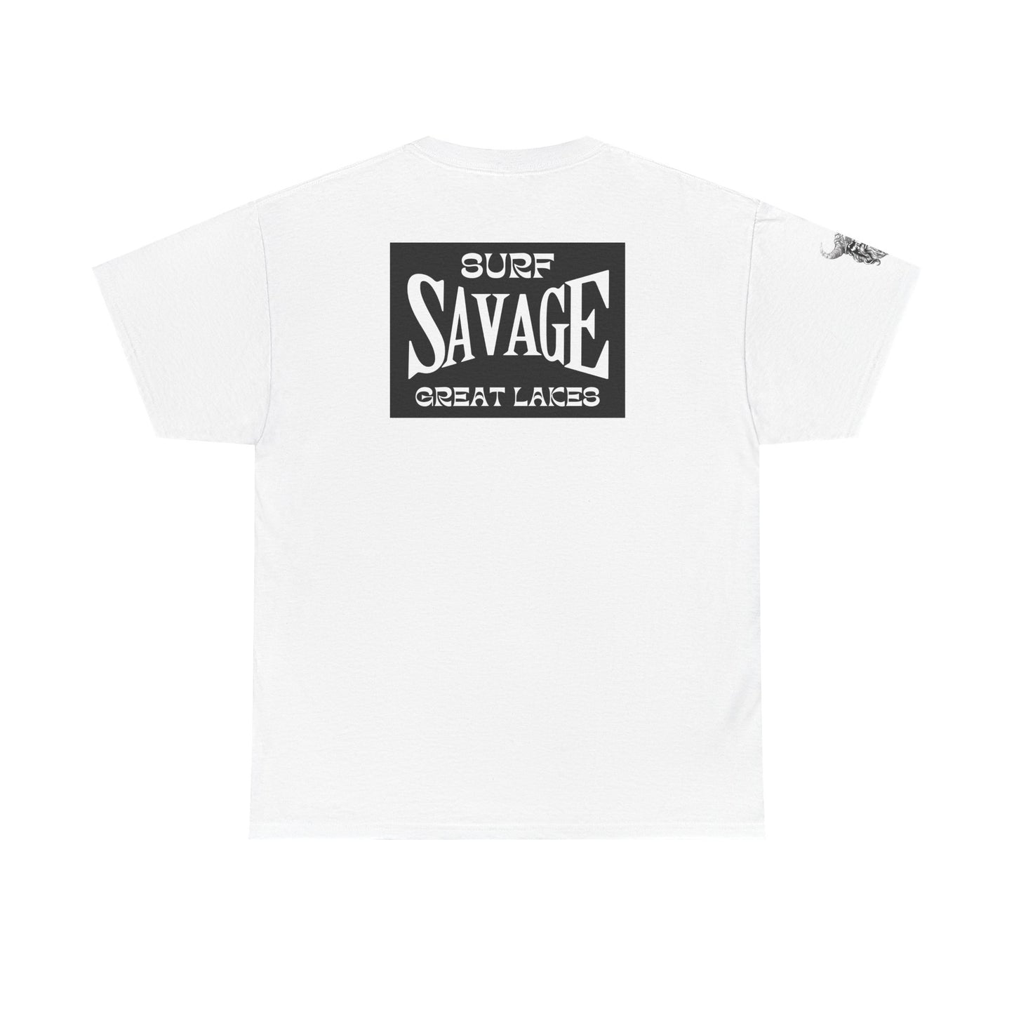 Surf Savage Unisex Heavy Cotton Tee - Great Lakes Surf Gear