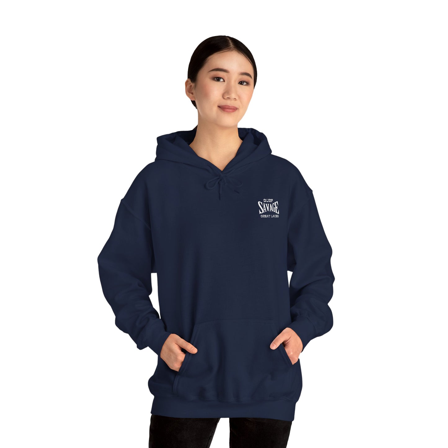Surf Savage Unisex Pullover Hoodie  - Great Lakes Suerf Gear