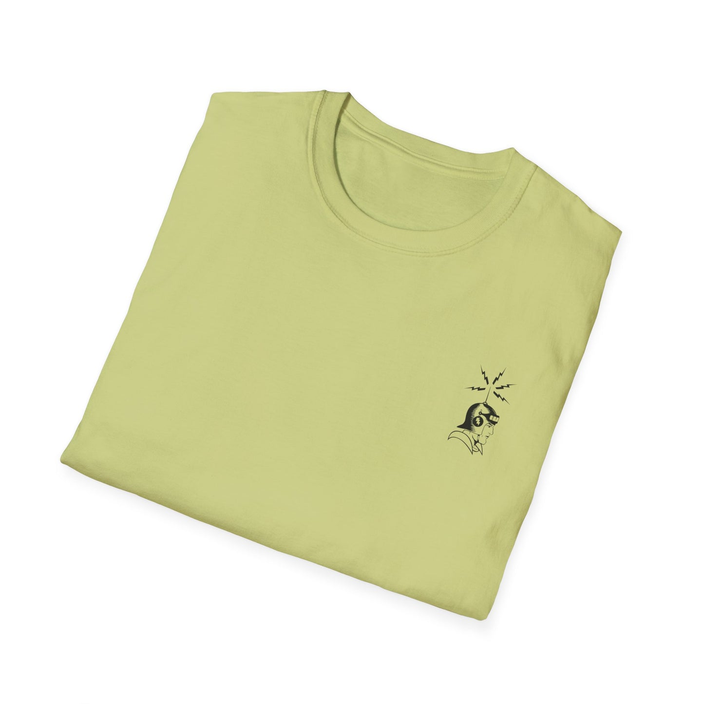 Cosmic Surfer Unisex Softstyle T-Shirt - Celestial Design for Surf Enthusiasts