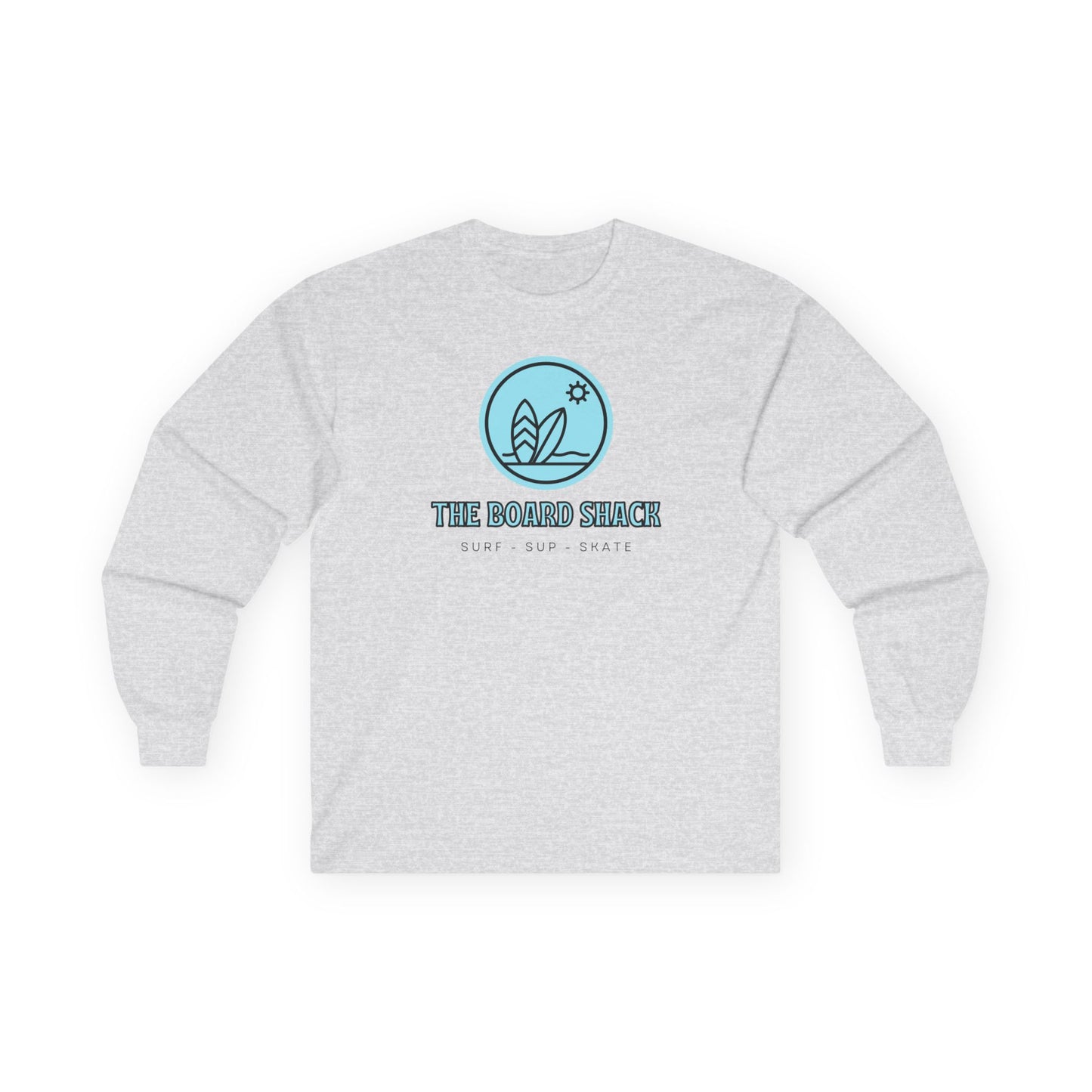 The Board Shack Long Sleeve Tee — Coastal Surf Logo Shirt