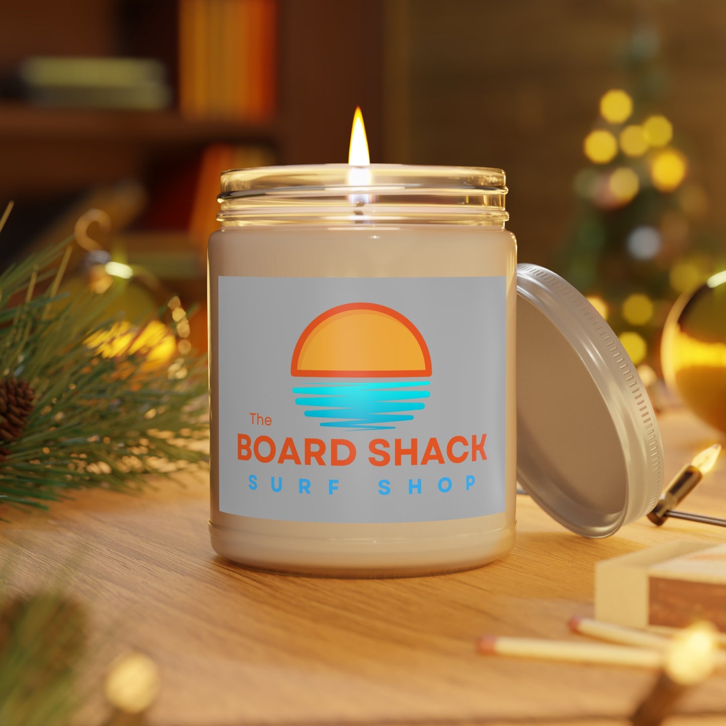 Scented Candles, 9oz - The Board Shack Shaka Logo