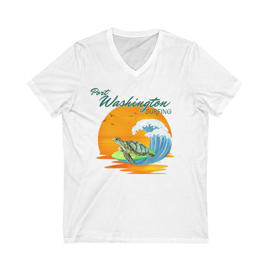 Port Washington Surfing Women's V-neck T-shirt