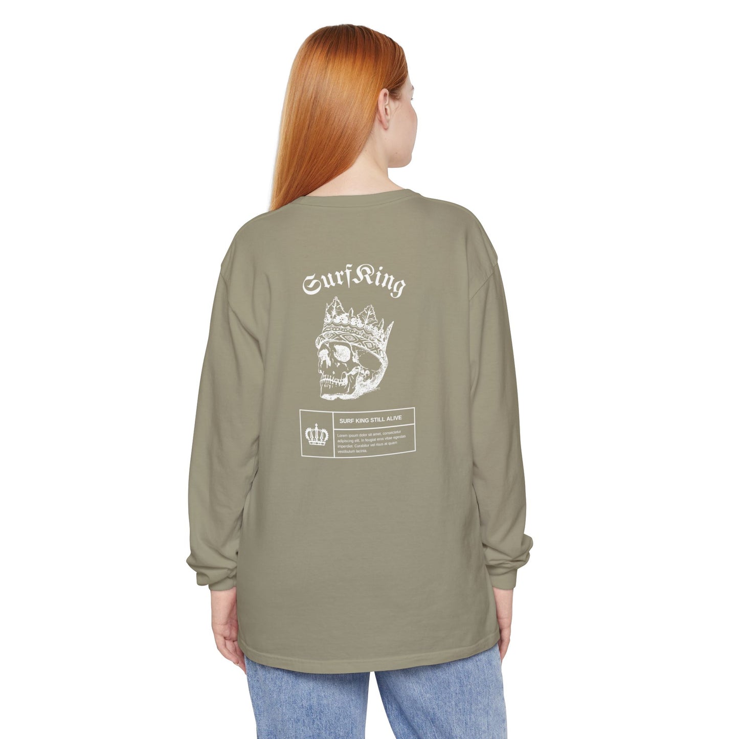 Surfing King Long Sleeve T-Shirt - Great Lakes Surf Apparel