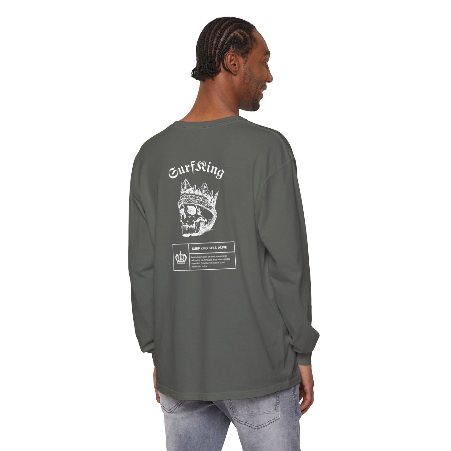 Surfing King Long Sleeve T-Shirt - Great Lakes Surf Apparel
