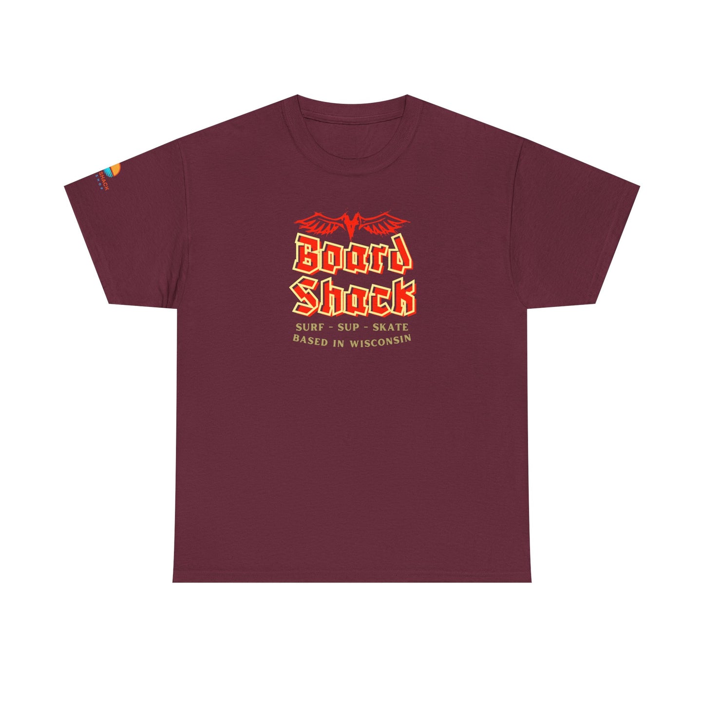 Board Shack T-Shirt — Retro Surf & Skate Graphic Tee (Based in Wisconsin)