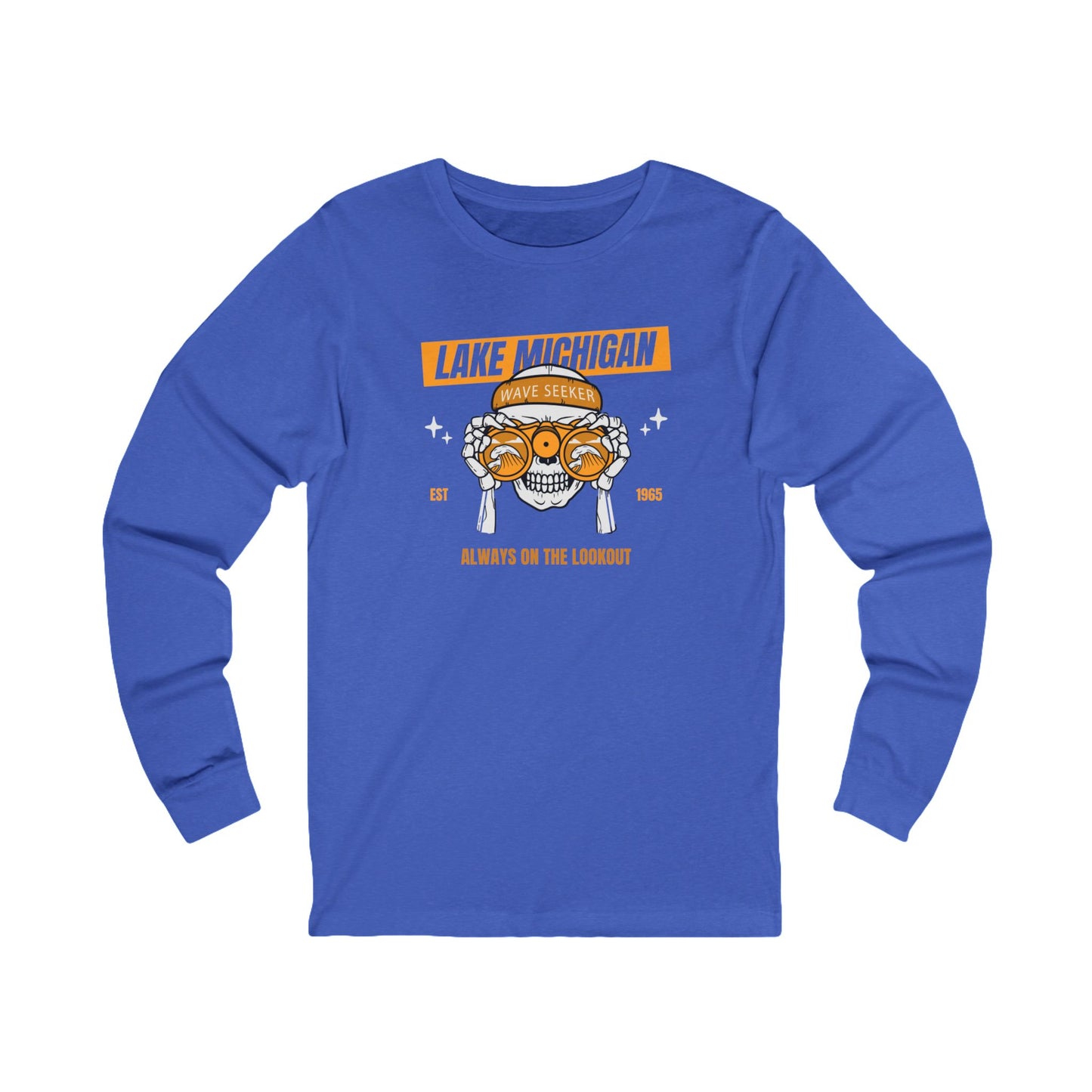 Lake Michigan Wave Seeker Unisex Jersey Long Sleeve Tee