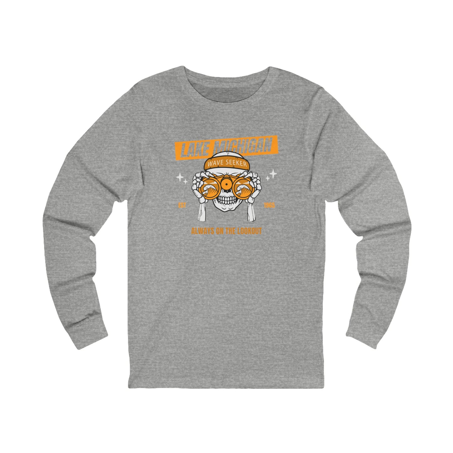 Lake Michigan Wave Seeker Unisex Jersey Long Sleeve Tee
