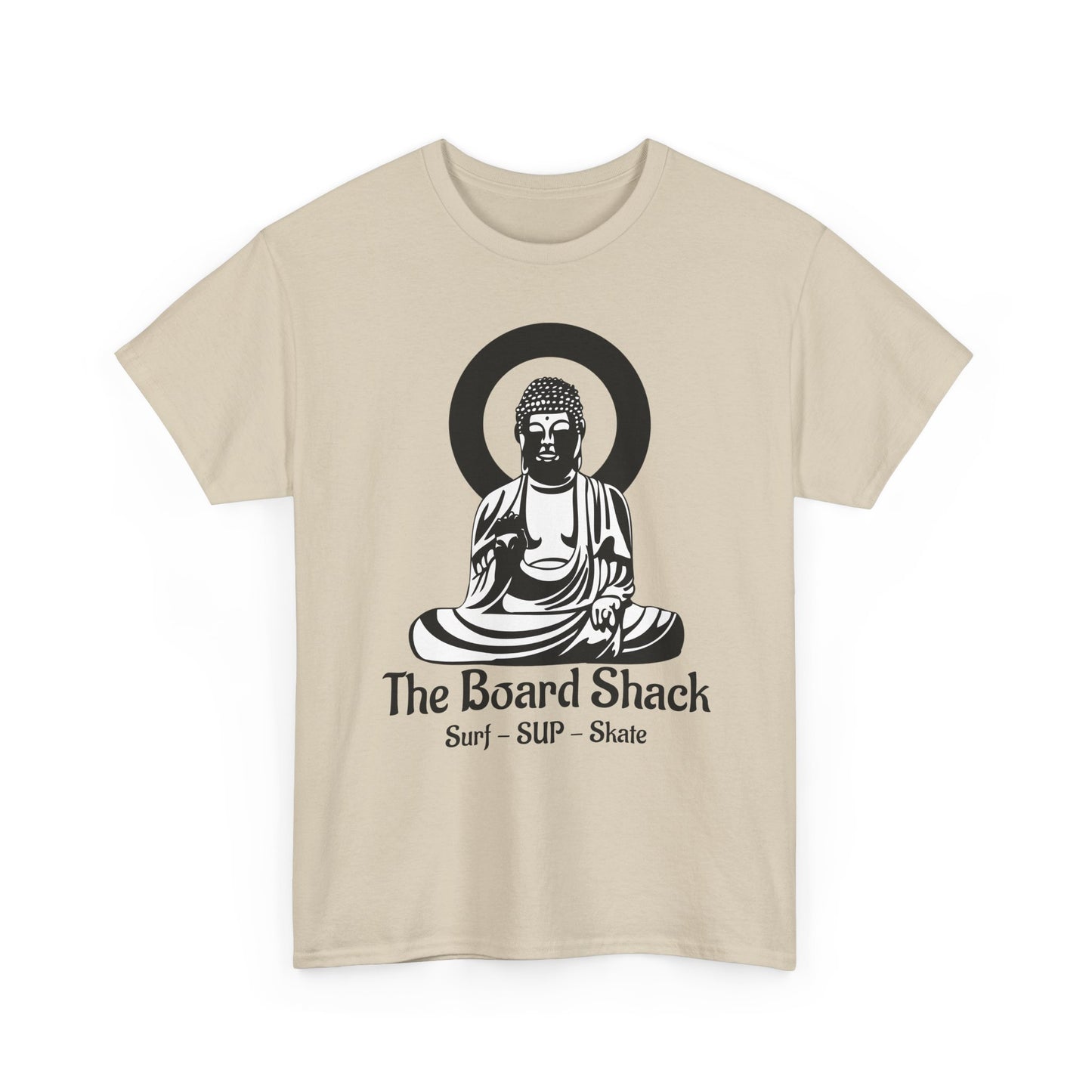 The Board Shack T-Shirt — Zen Buddha Graphic