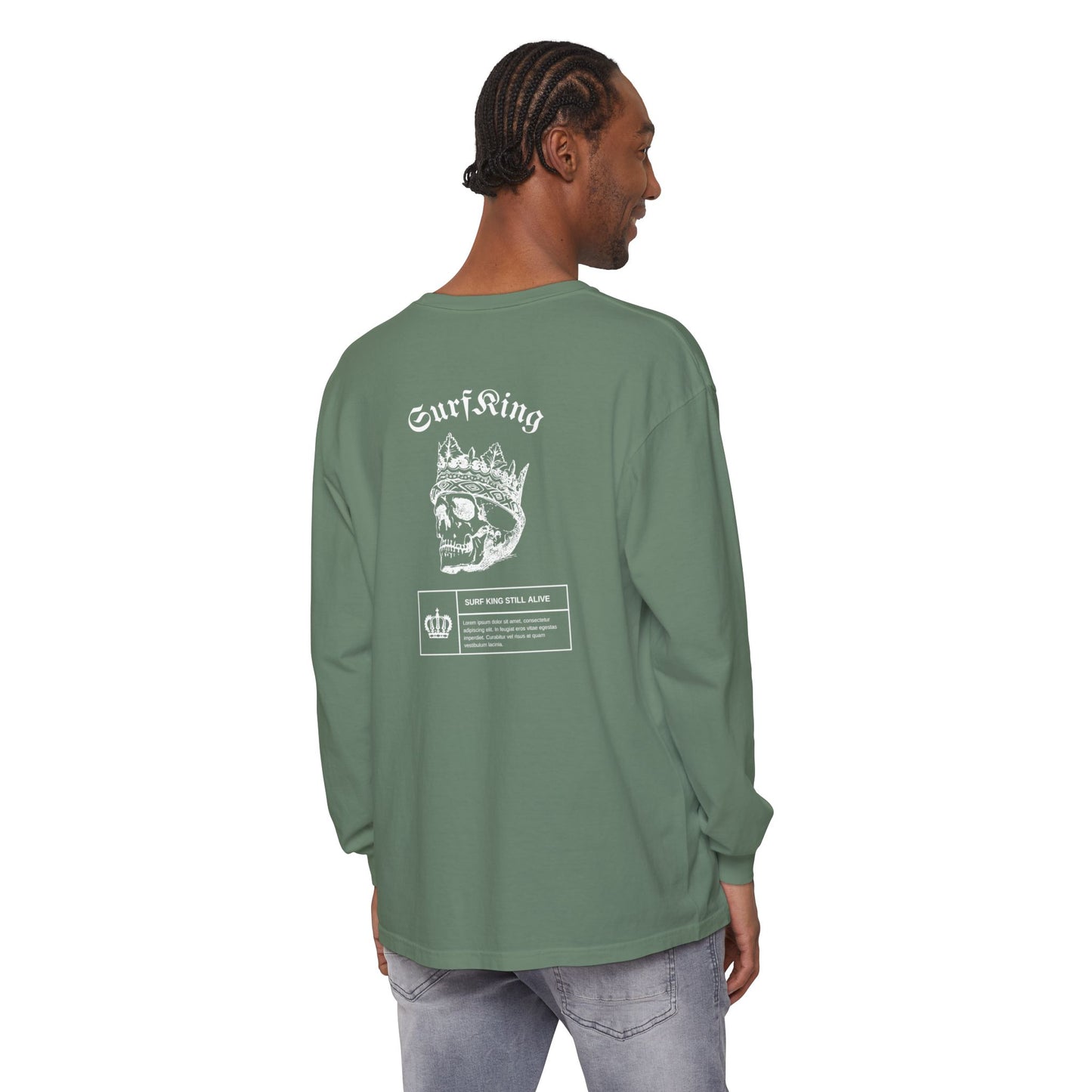 Surfing King Long Sleeve T-Shirt - Great Lakes Surf Apparel