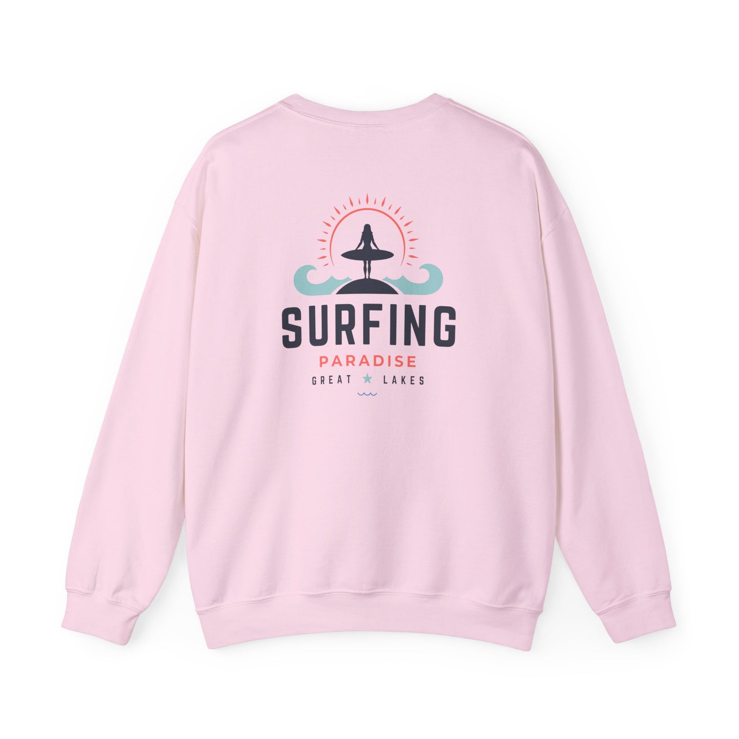 Great Lakes Surfing Paradise Unisex Crewneck Sweatshirt - Great Lakes Surf Fashion