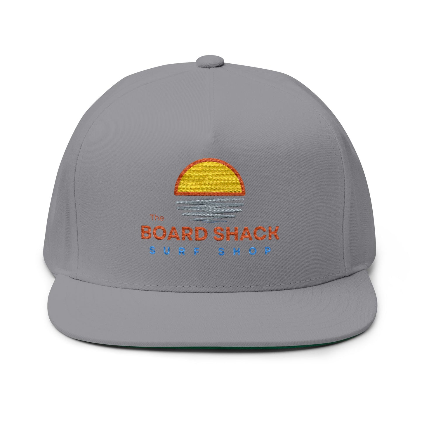 The Board Shack Surf Shop Embroidered Flat Bill Cap