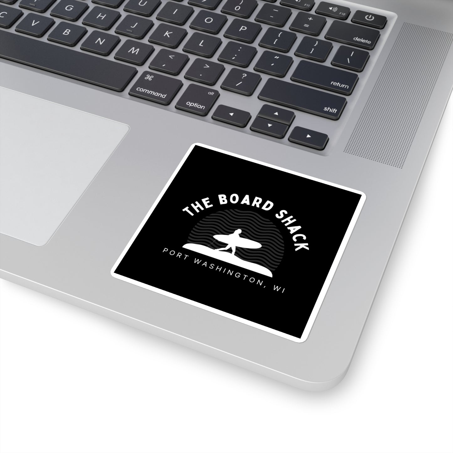 The Board Shack Skull Design Square Stickers
