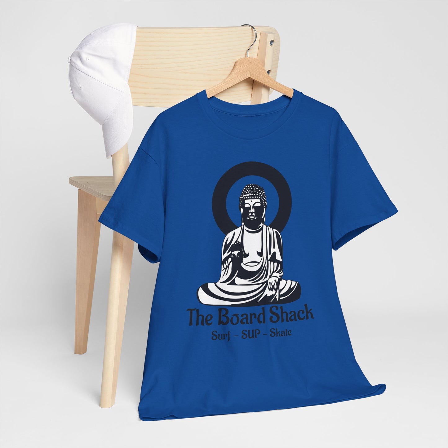 The Board Shack T-Shirt — Zen Buddha Graphic