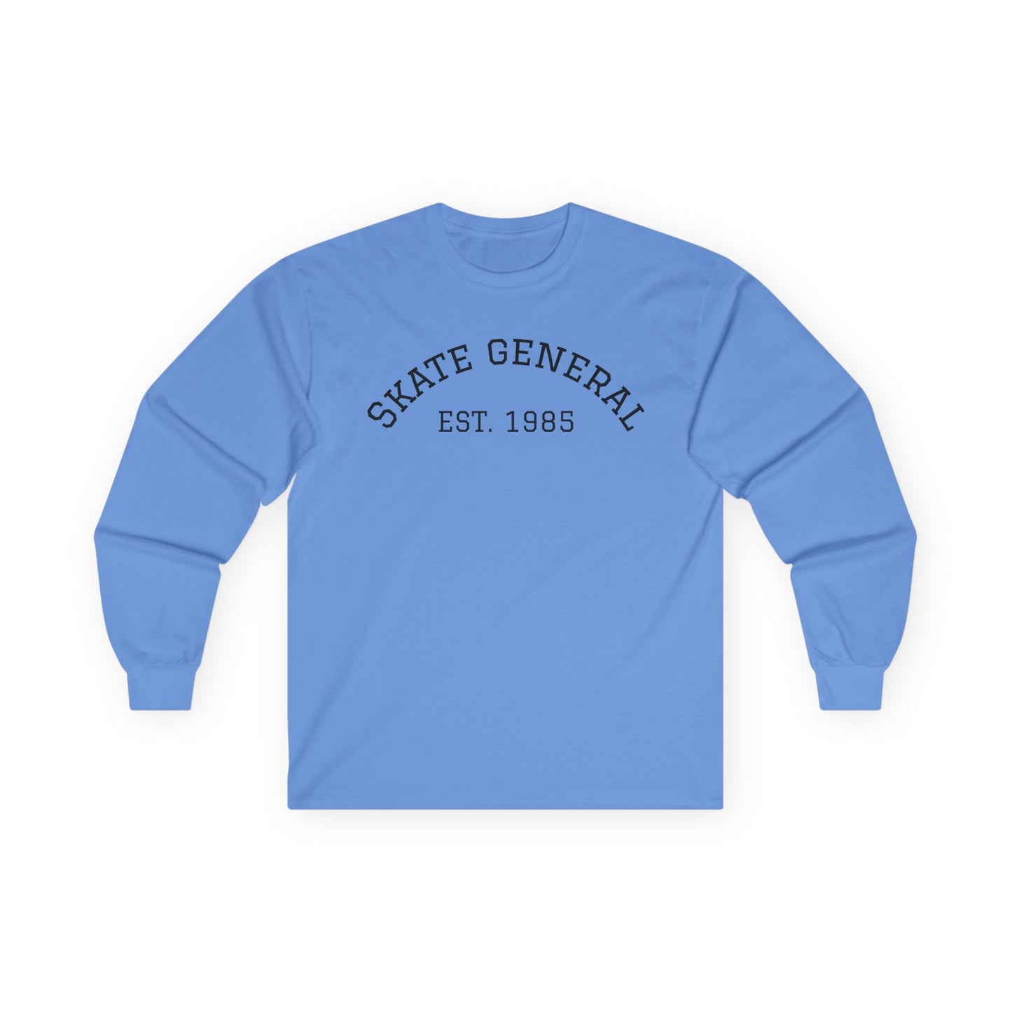 The Board Shack Skate General Long Sleeve Tee - Unisex Retro Skatewear with Skull Design