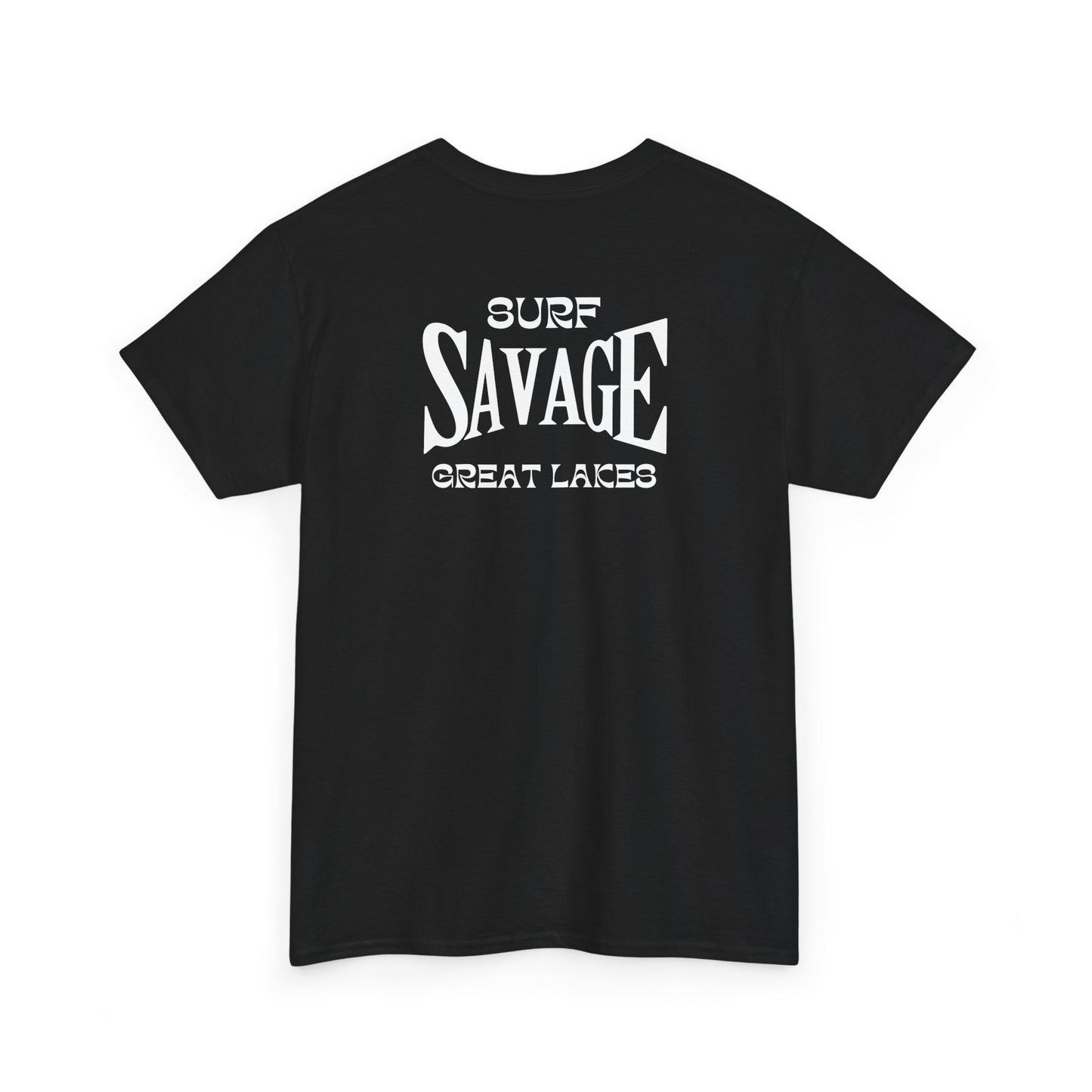 Surf Savage Unisex Heavy Cotton Tee - Great Lakes Surf Gear