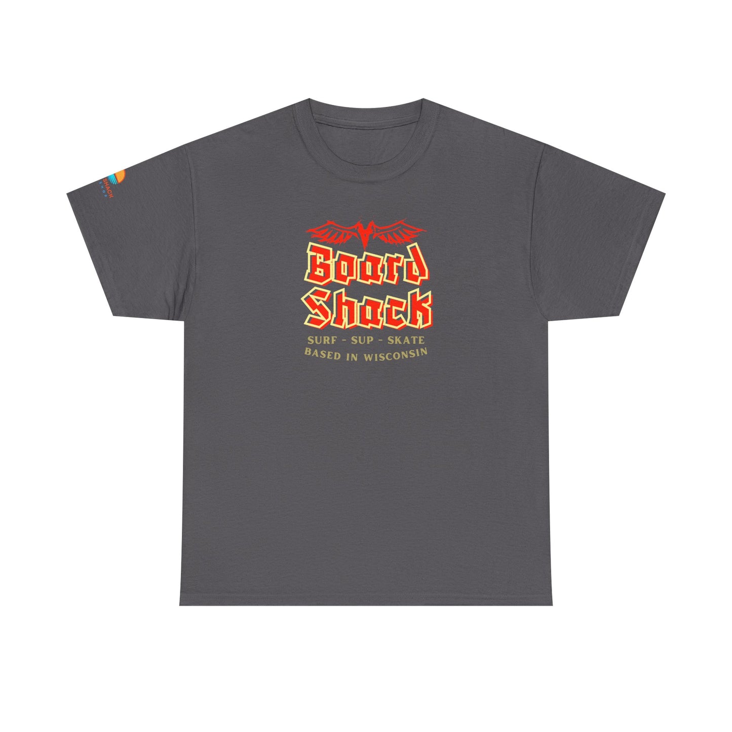Board Shack T-Shirt — Retro Surf & Skate Graphic Tee (Based in Wisconsin)