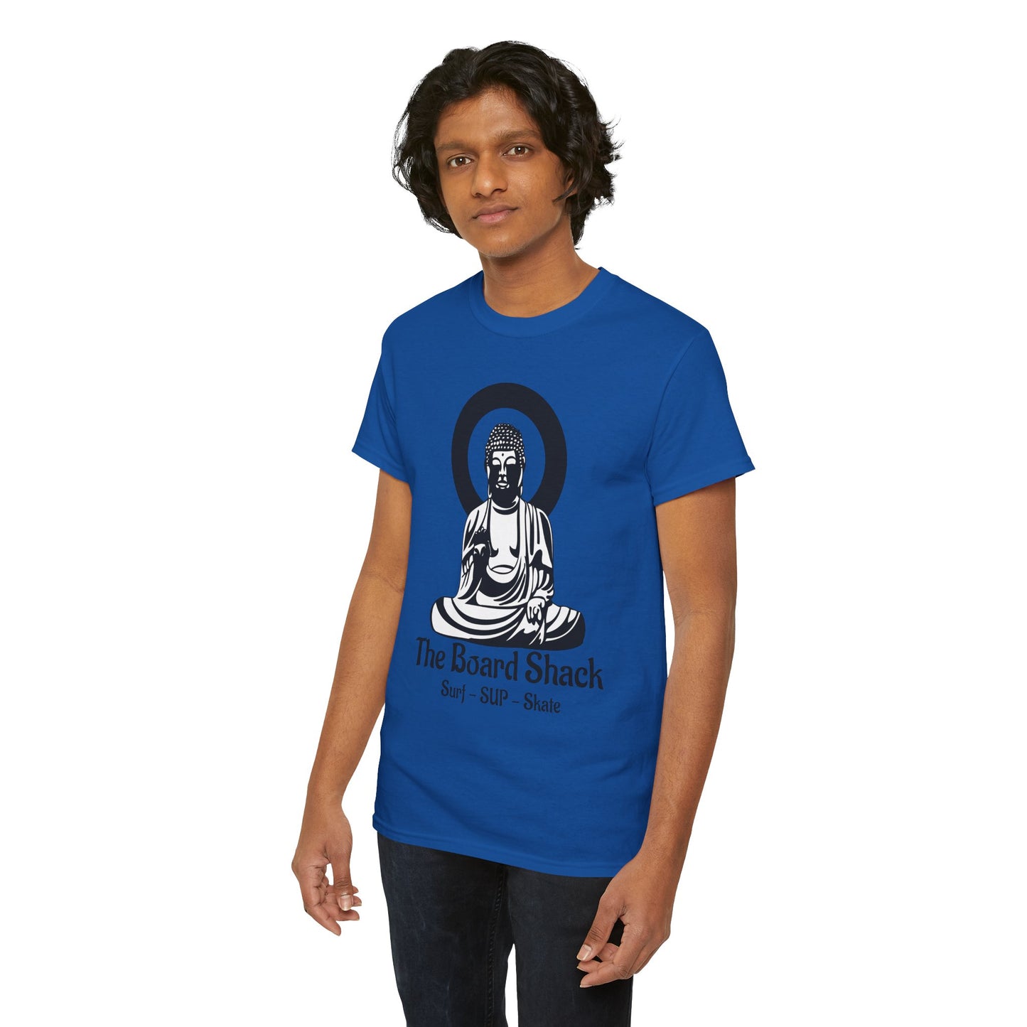 The Board Shack T-Shirt — Zen Buddha Graphic