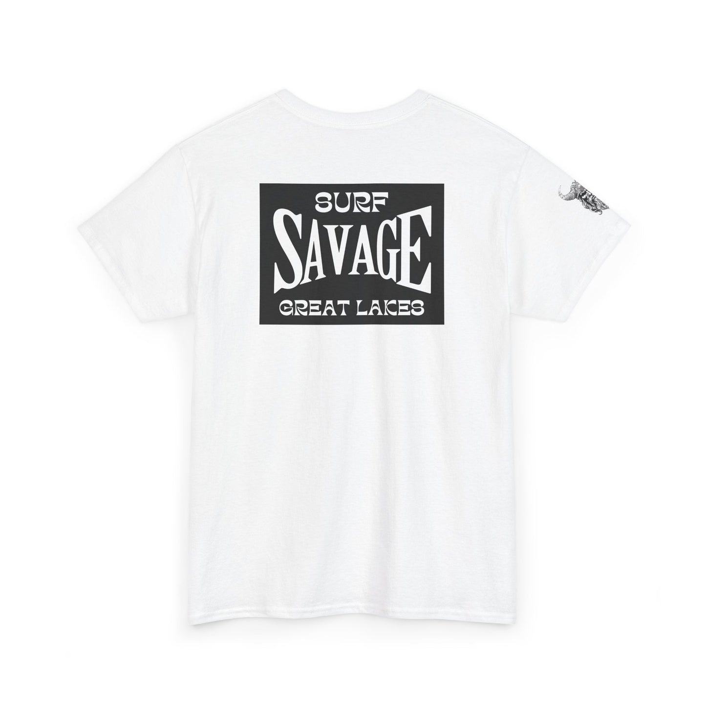 Surf Savage Unisex Heavy Cotton Tee - Great Lakes Surf Gear