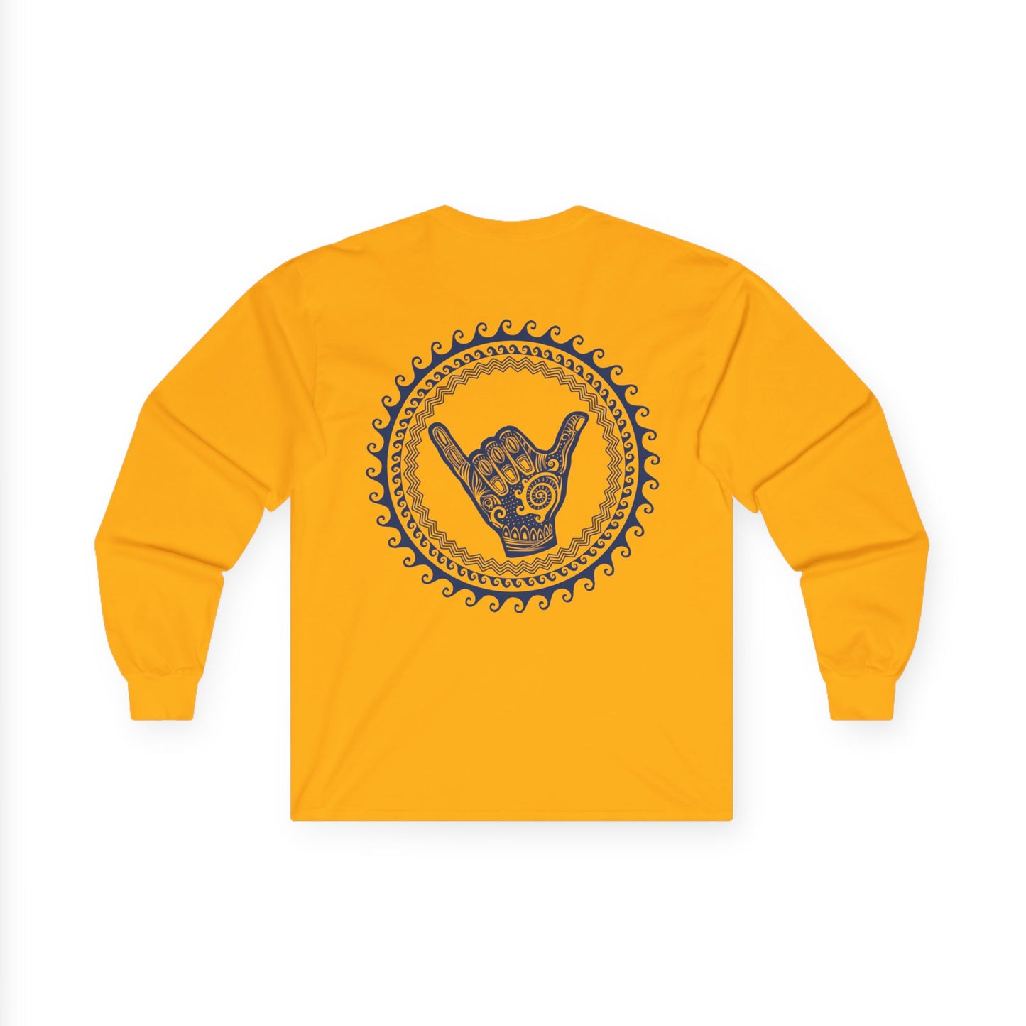 The Board Shack Unisex Long Sleeve Tee with Shaka Design