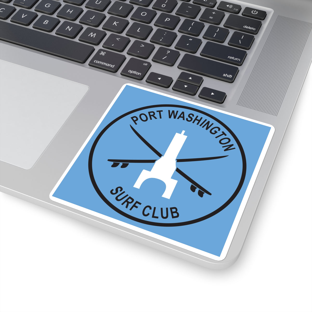 Port Life Sticker Port Washington Surf Club Square Stickers - Great Lakes Surf Gear – The ...