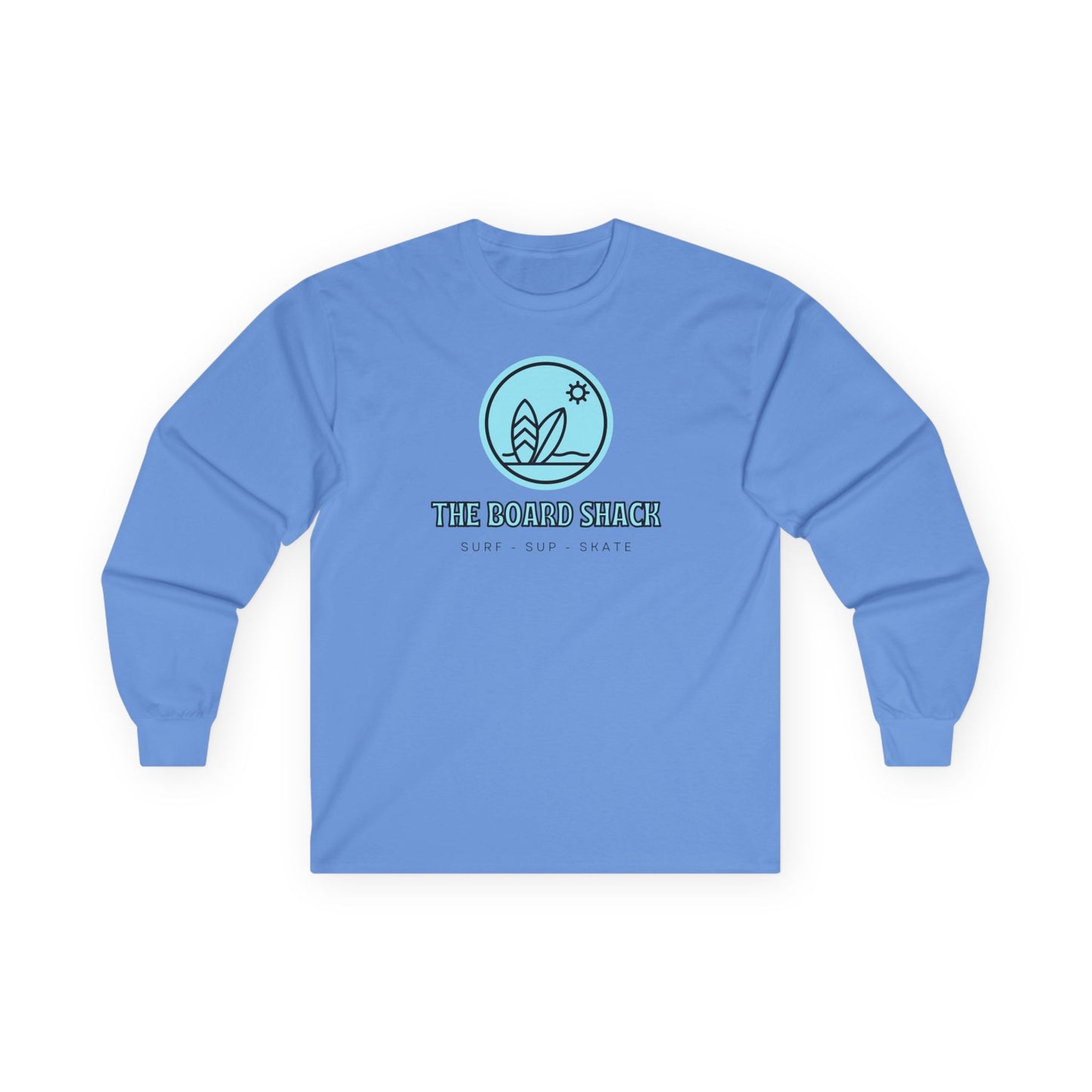 The Board Shack Long Sleeve Tee — Coastal Surf Logo Shirt