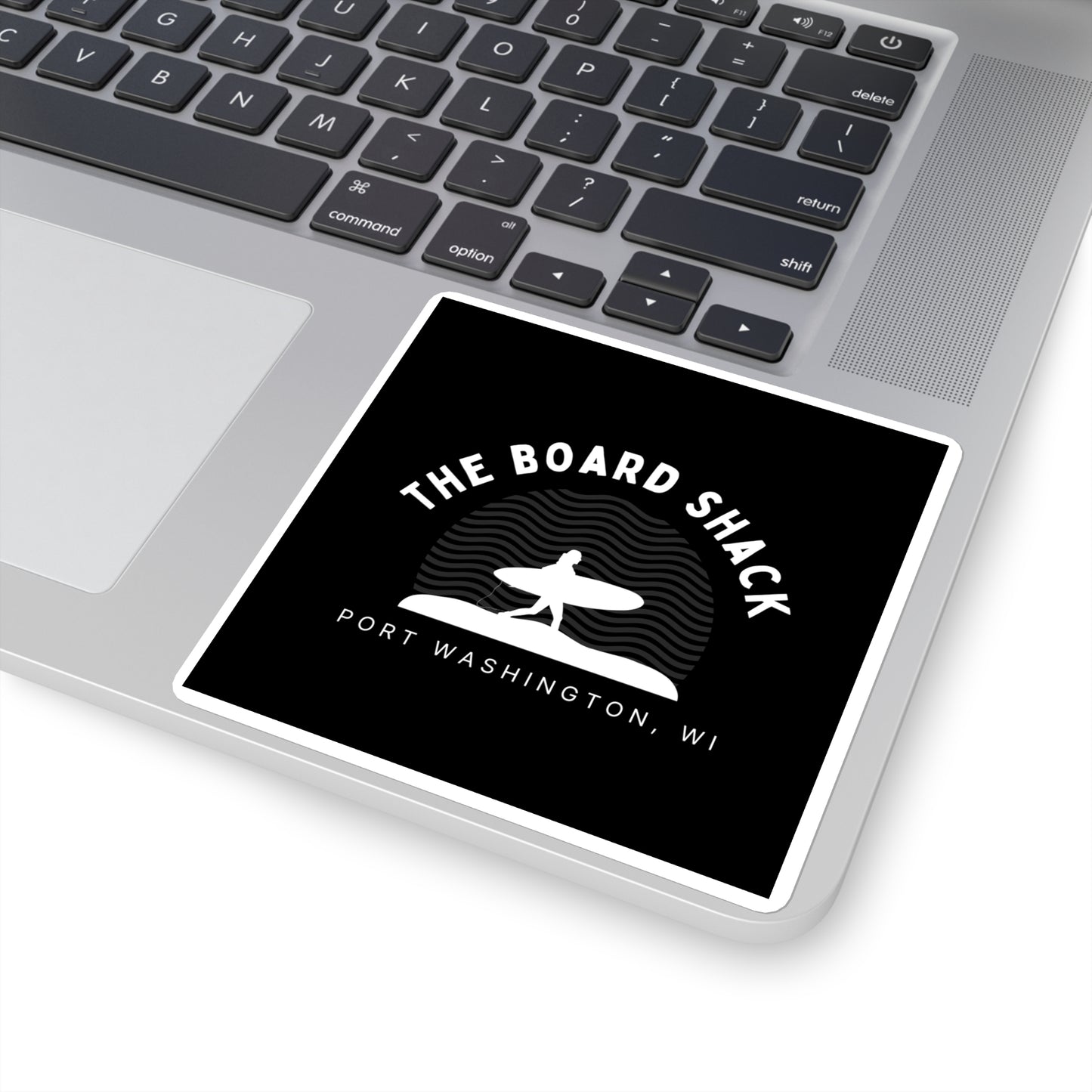 The Board Shack Skull Design Square Stickers