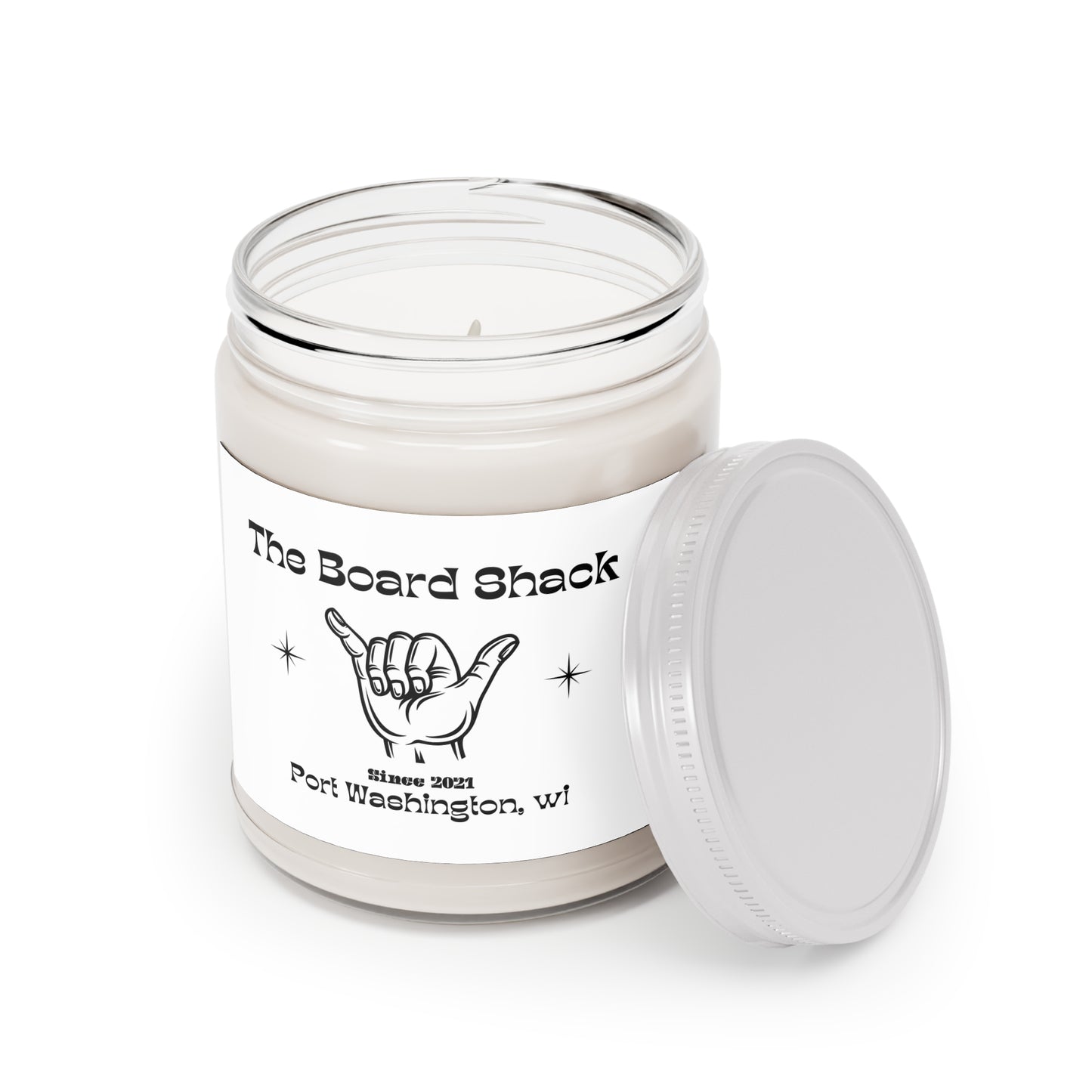 Scented Candles, 9oz - The Board Shack Shaka Logo